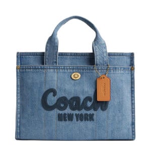 denim shopper Cargo Tote blauw