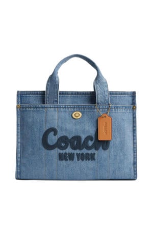 denim shopper Cargo Tote blauw