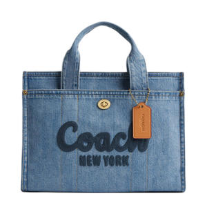 denim shopper Cargo Tote blauw
