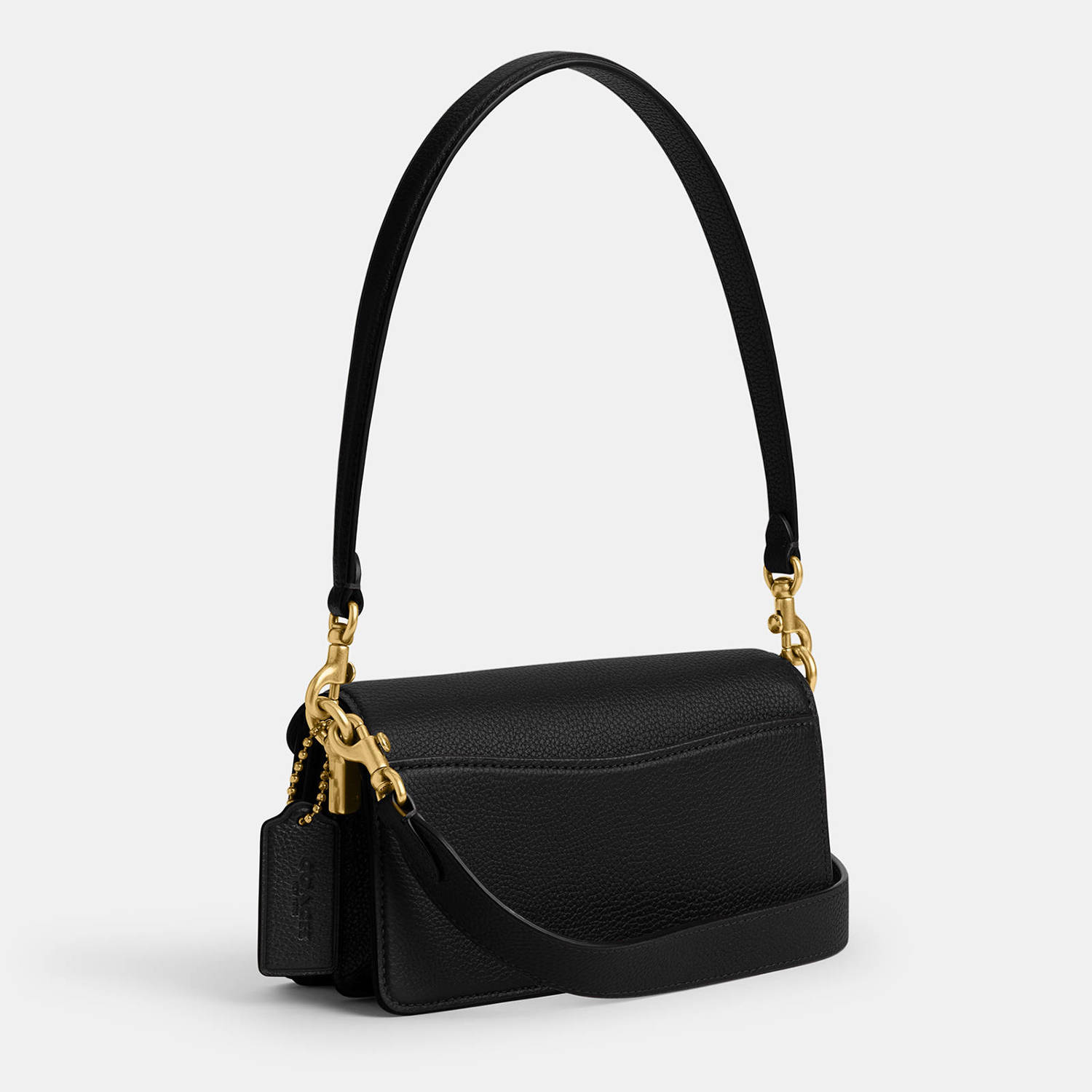 Coach leren schoudertas Tabby 20 zwart