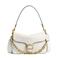 Coach leren schoudertas Chain Tabby ecru