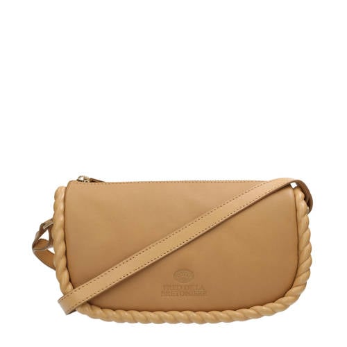 Fred de la Bretoniere leren crossbody tas ADAGIO cognac afbeelding