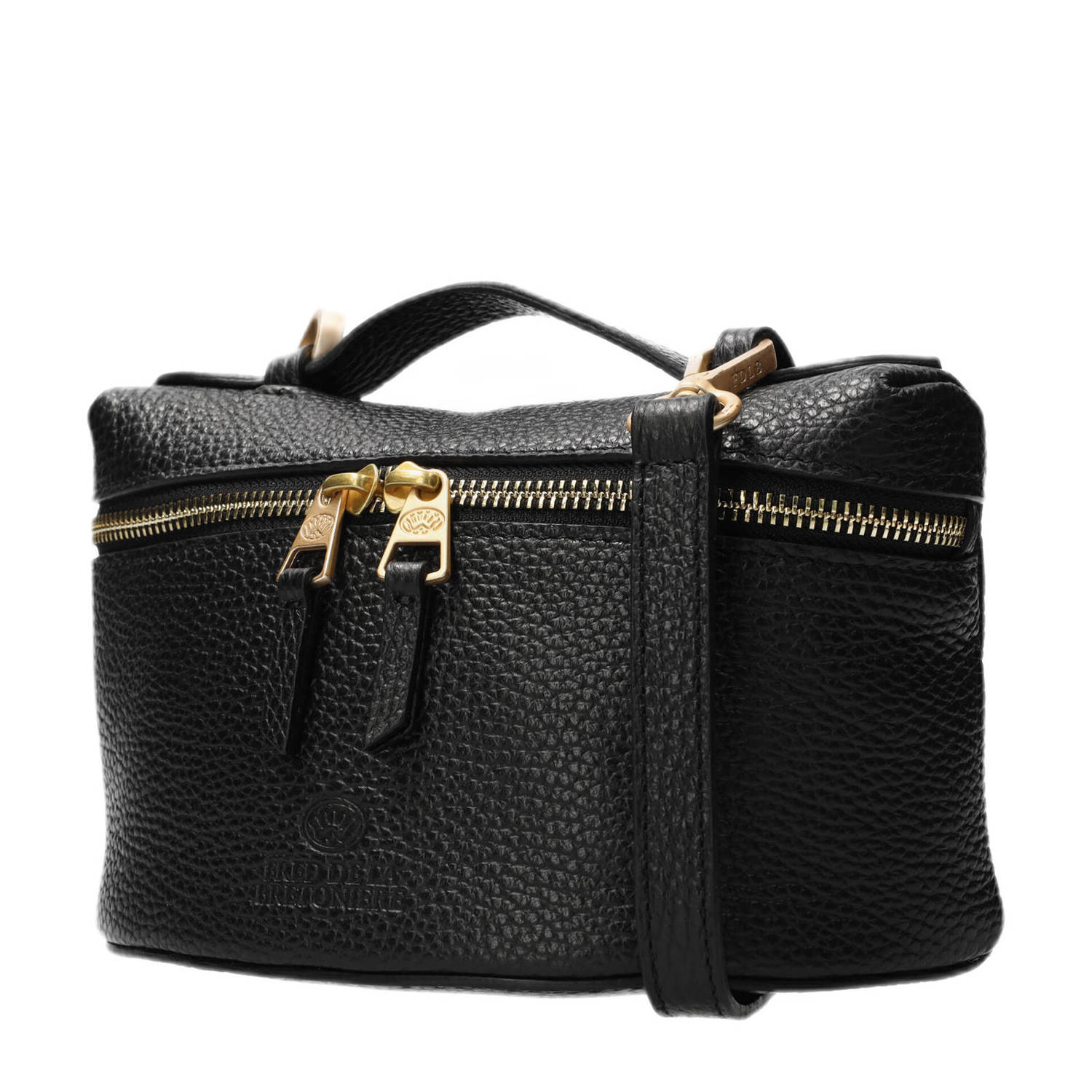Fred de la Bretoniere leren crossbody tas LORI zwart