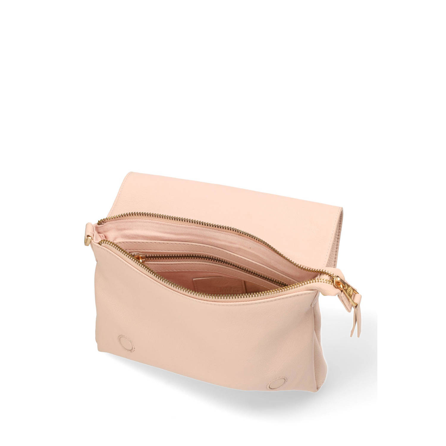 Fred de la Bretoniere leren crossbody tas NOA lichtroze
