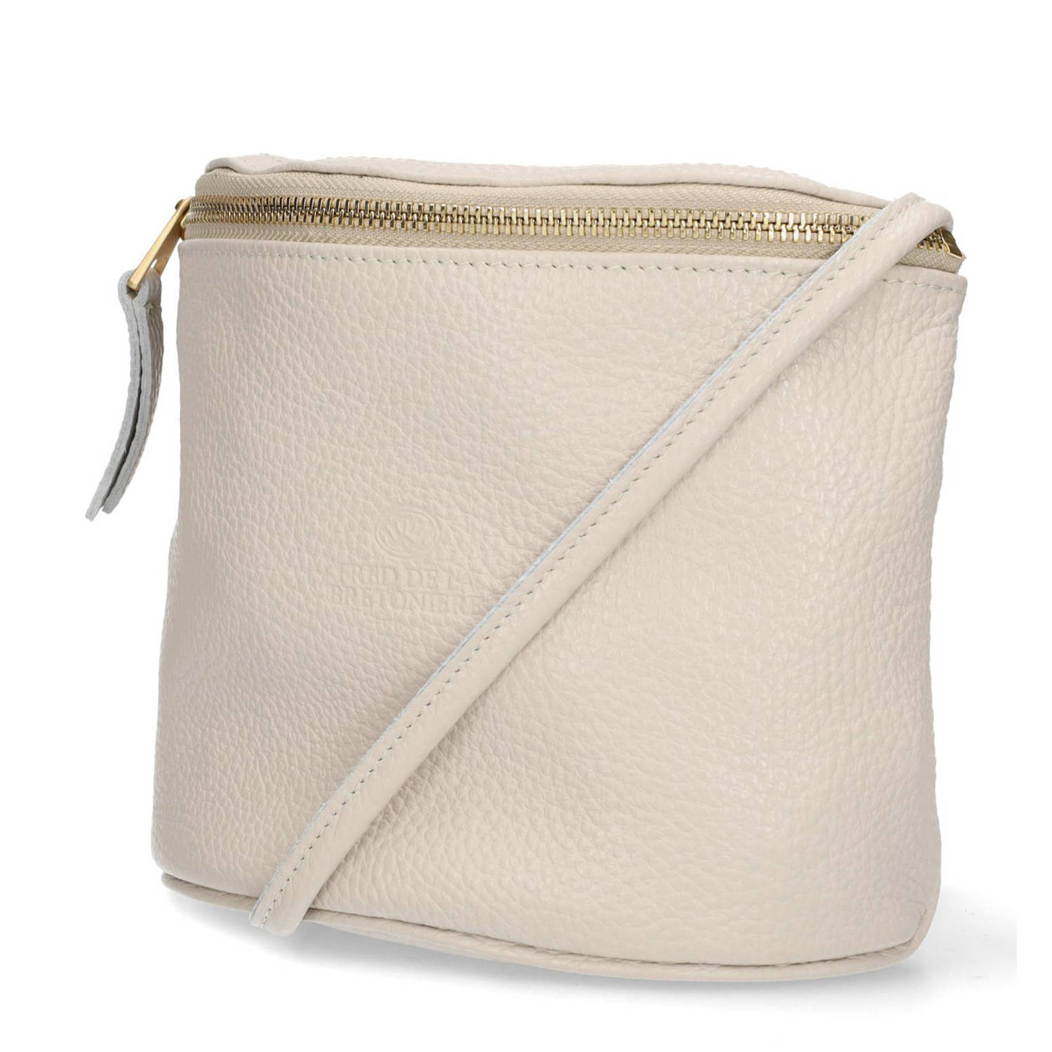 Fred de la Bretoniere leren crossbody tas MARIANNEKE ecru