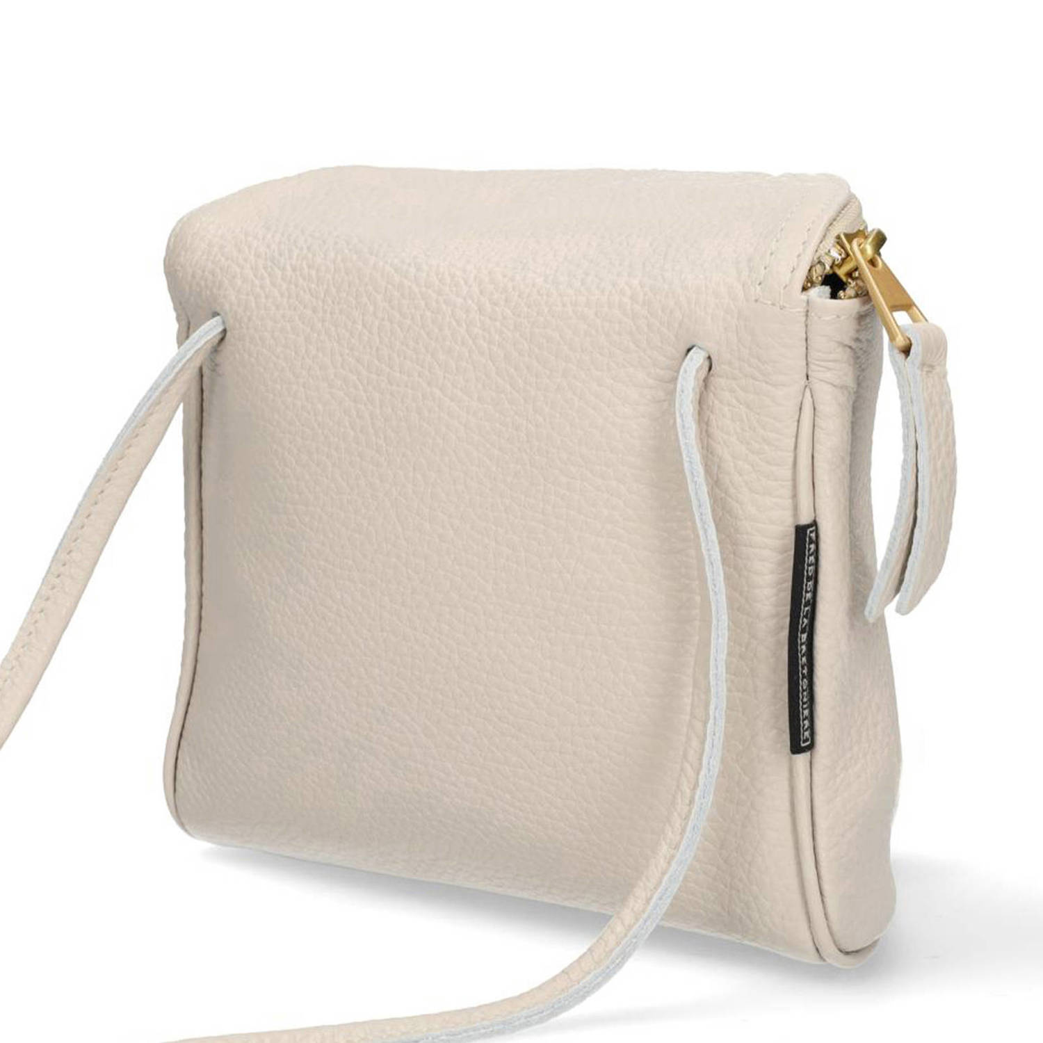 Fred de la Bretoniere leren crossbody tas MARIANNEKE ecru