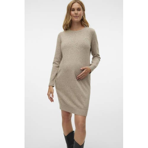 VERO MODA MATERNITY zwangerschapsjurk beige afbeelding