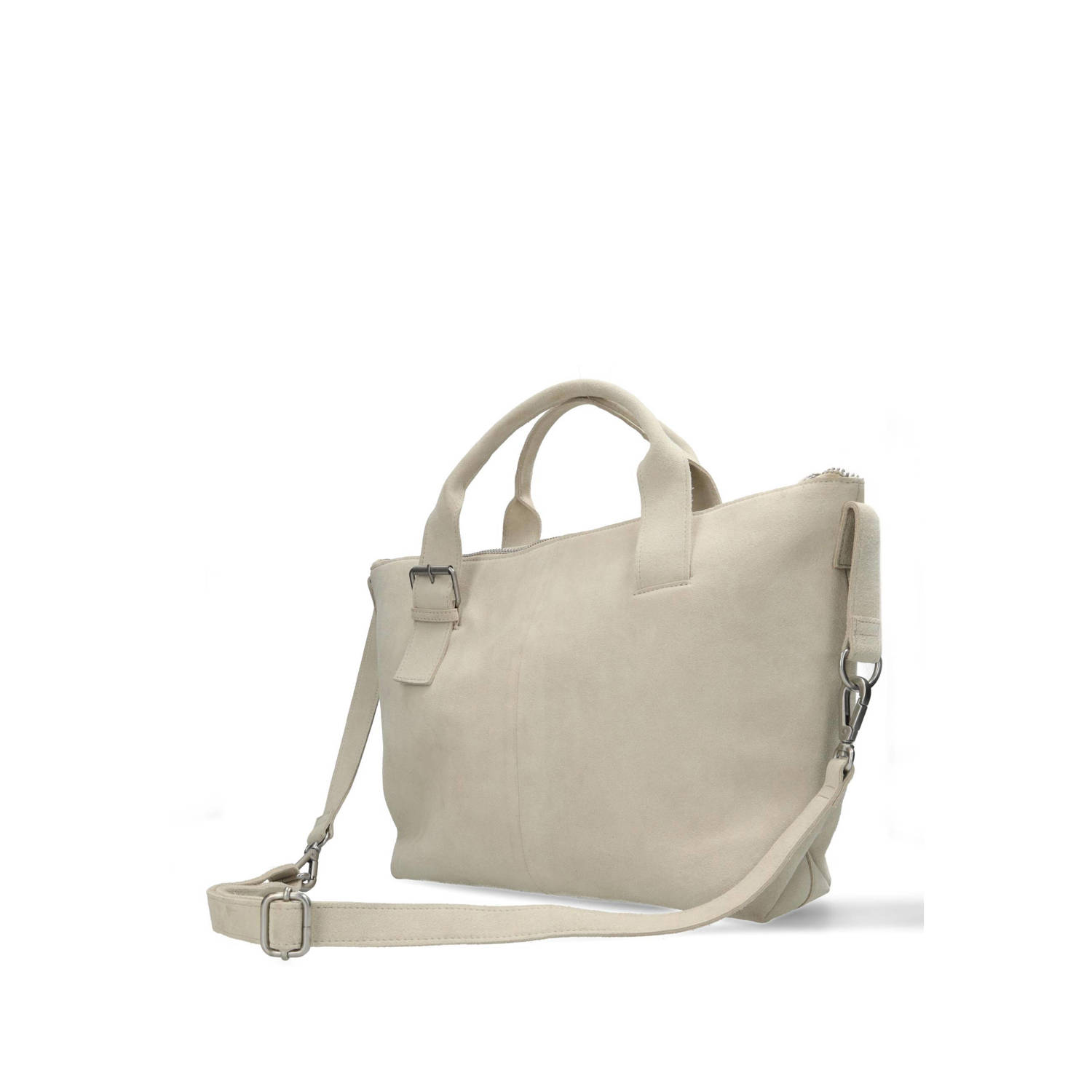 Shabbies Amsterdam 15 suede laptoptas ESSIE zand