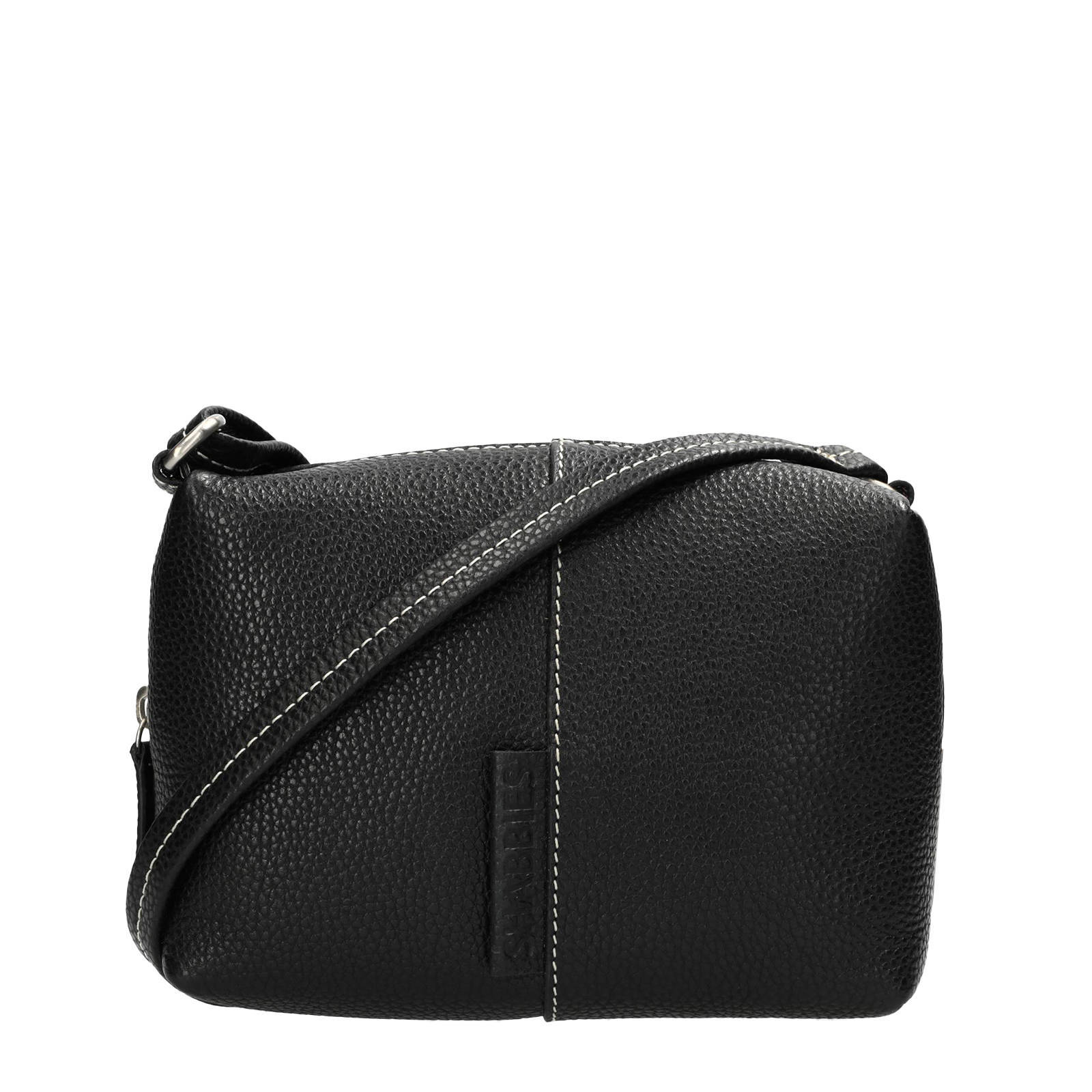 さゆり S Shabbies Amsterdam leren crossbody tas SAAR zwart | wehkamp