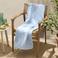BEACHWAVE strandlaken Shell - lichtblauw (velours) (180x100 cm)