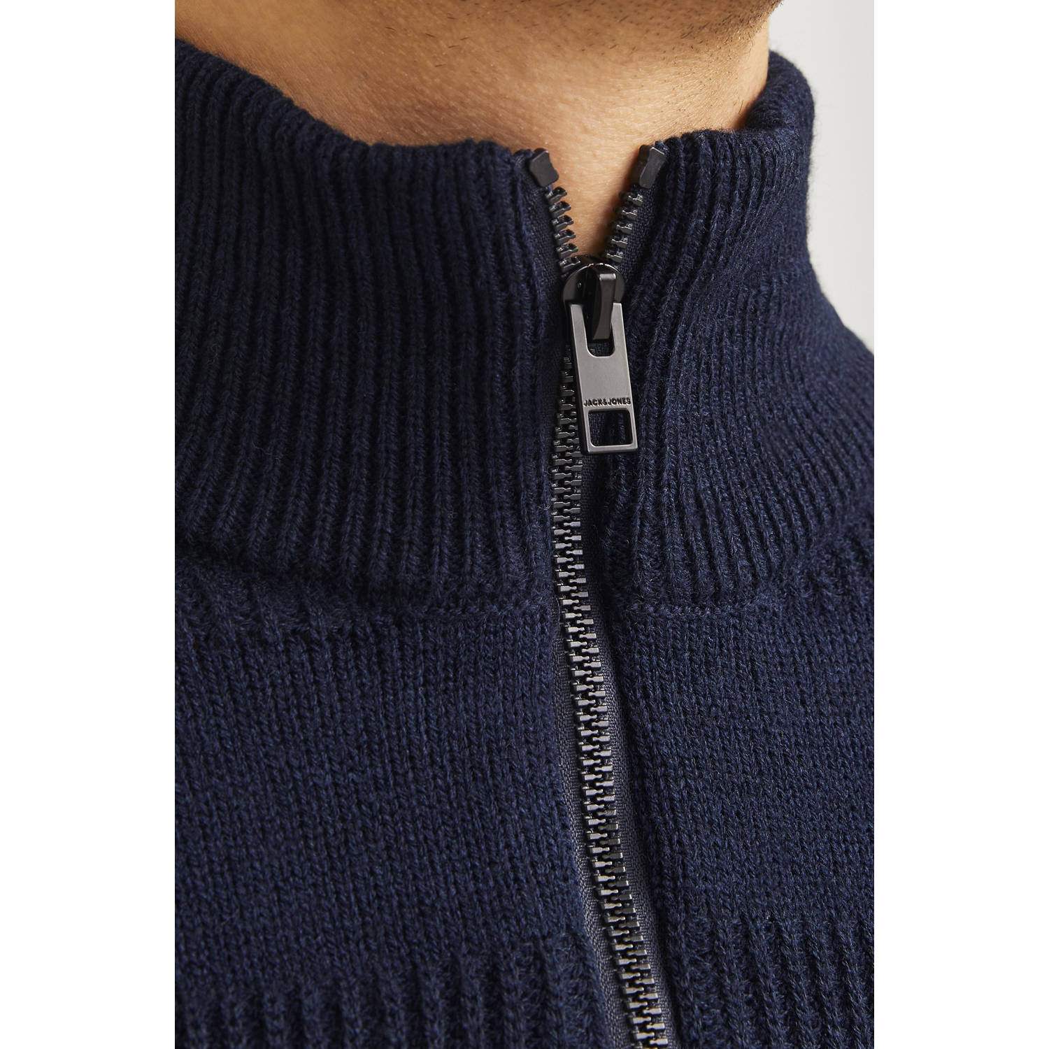 JJ REBEL gebreide trui donkerblauw