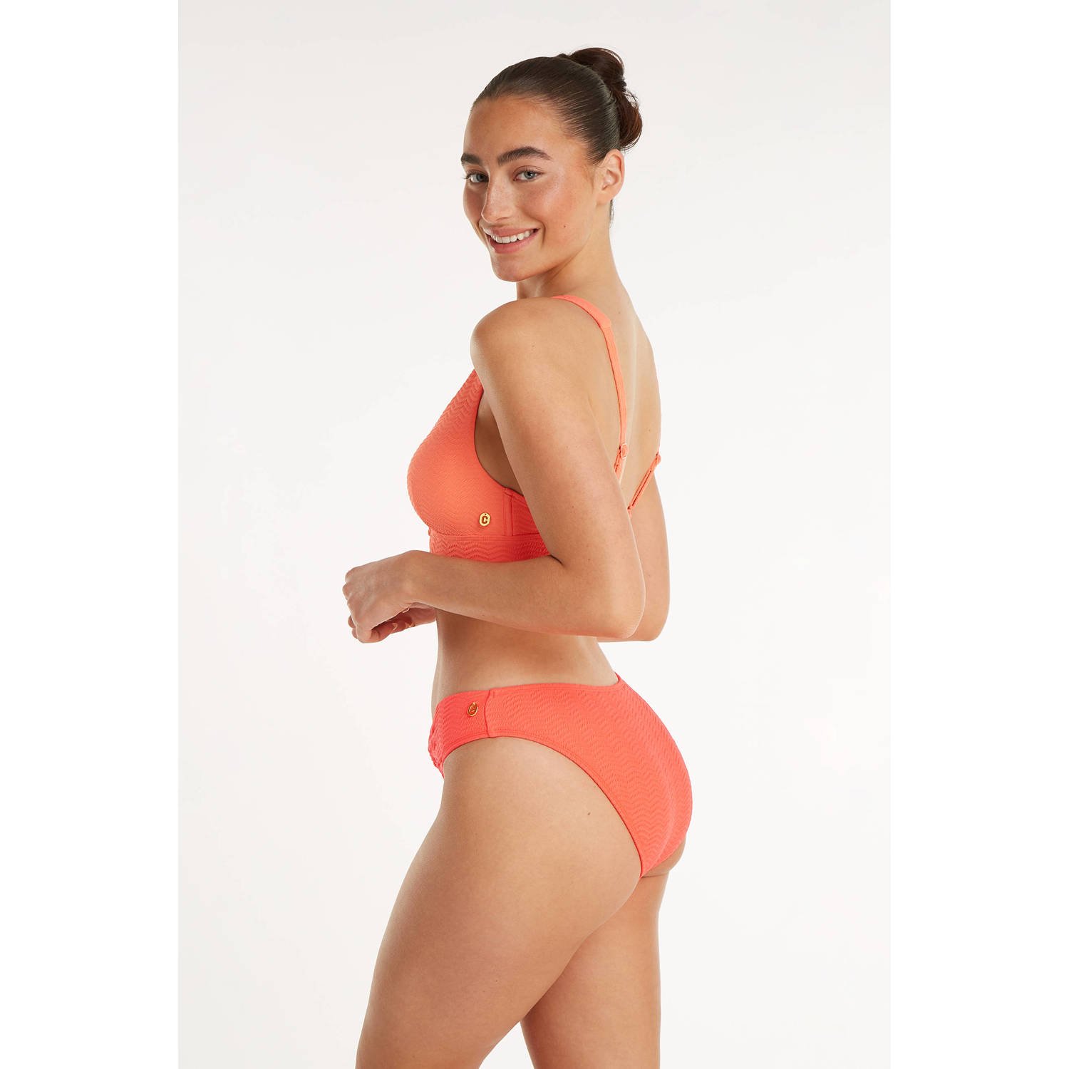 ten Cate Beach TC WOW voorgevormde bikinitop met textuur oranje