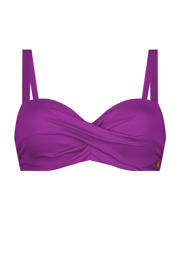 thumbnail: ten Cate Beach TC WOW voorgevormde strapless bandeau bikinitop paars