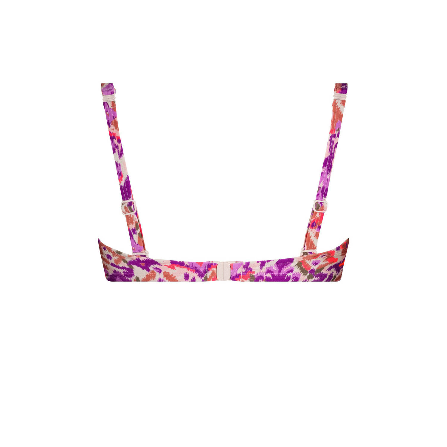 ten Cate Beach TC WOW voorgevormde strapless bandeau bikinitop roze offwhite paars