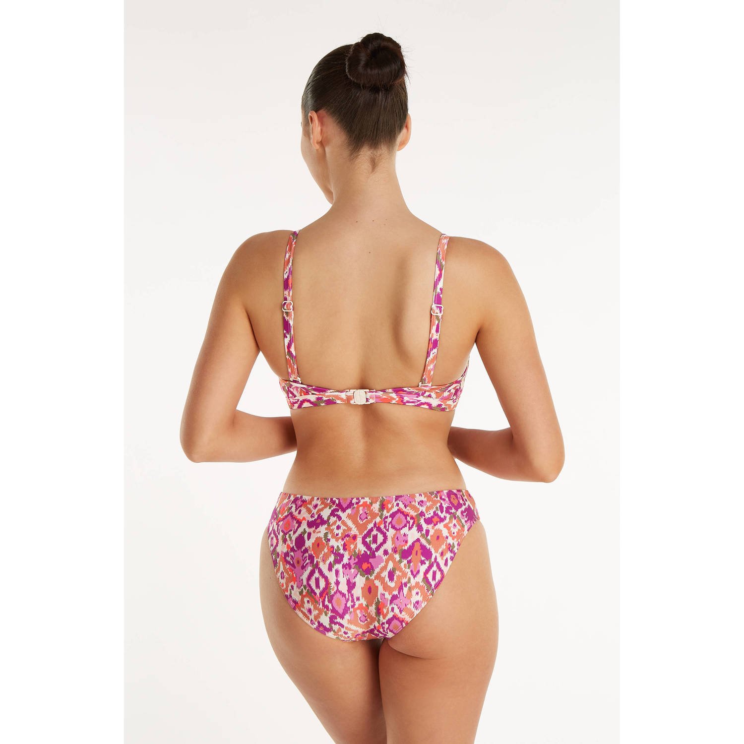 ten Cate Beach TC WOW voorgevormde bikinitop roze offwhite paars