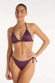 thumbnail: ten Cate Beach TC WOW voorgevormde triangel bikinitop met lurex donkerrood