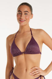 thumbnail: ten Cate Beach TC WOW voorgevormde triangel bikinitop met lurex donkerrood