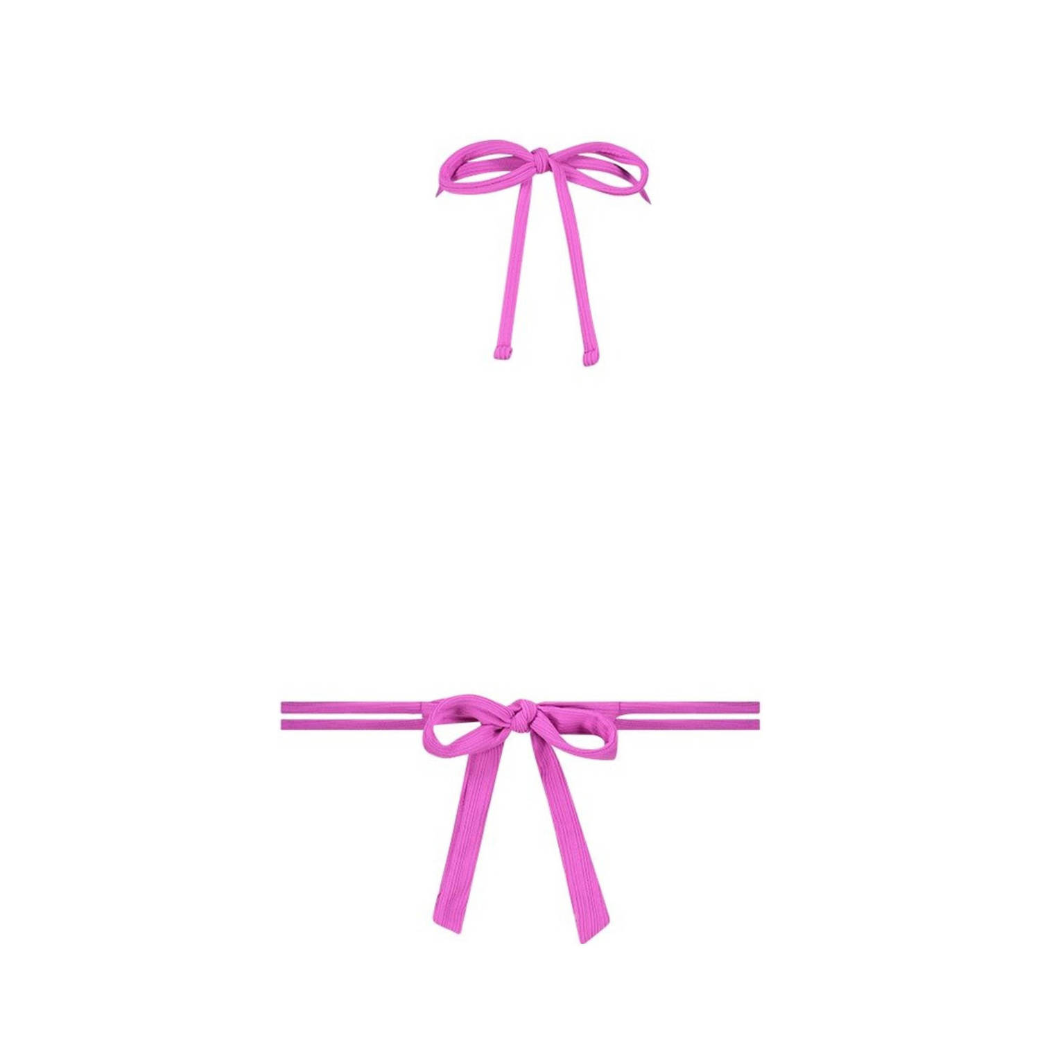 ten Cate Beach TC WOW voorgevormde triangel bikinitop met textuur roze