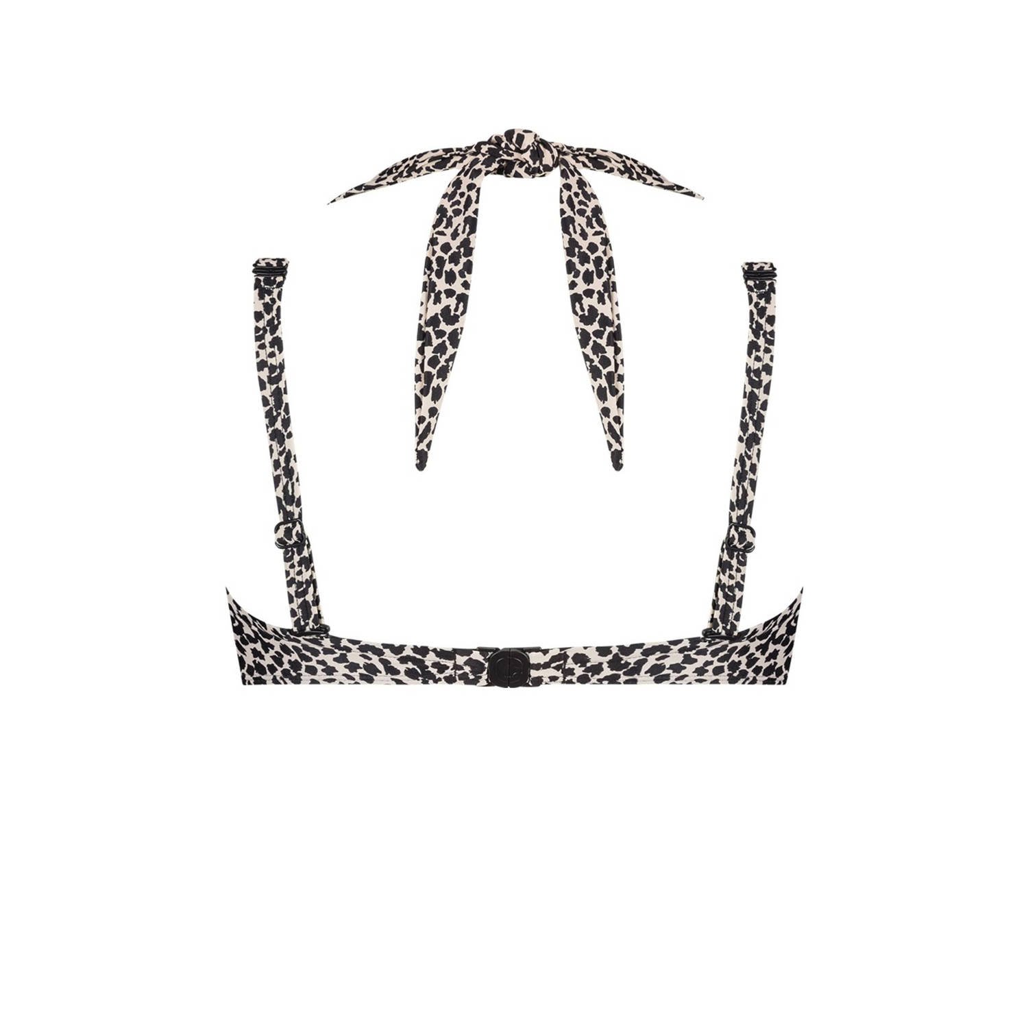 ten Cate Beach TC WOW voorgevormde beugel bikinitop zwart offwhite