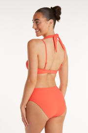 thumbnail: ten Cate Beach TC WOW voorgevormde beugel bikinitop met textuur oranje