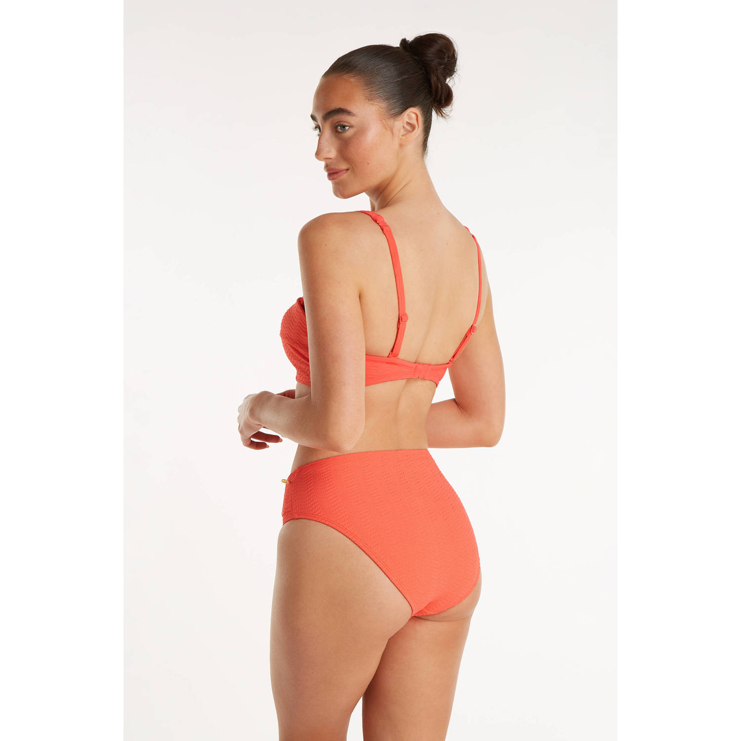 ten Cate Beach TC WOW voorgevormde beugel bikinitop met textuur oranje