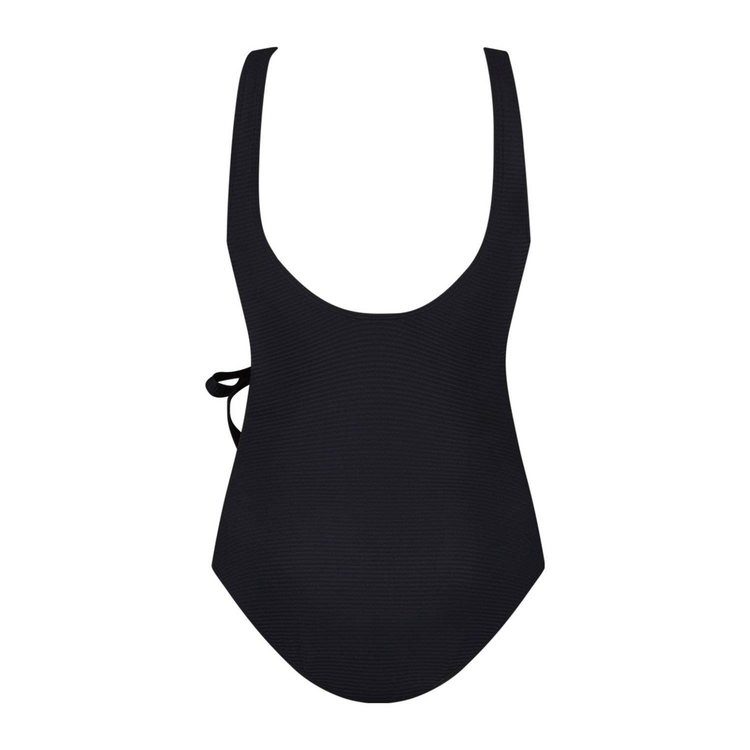 ten Cate Beach TC WOW badpak met ribstructuur zwart