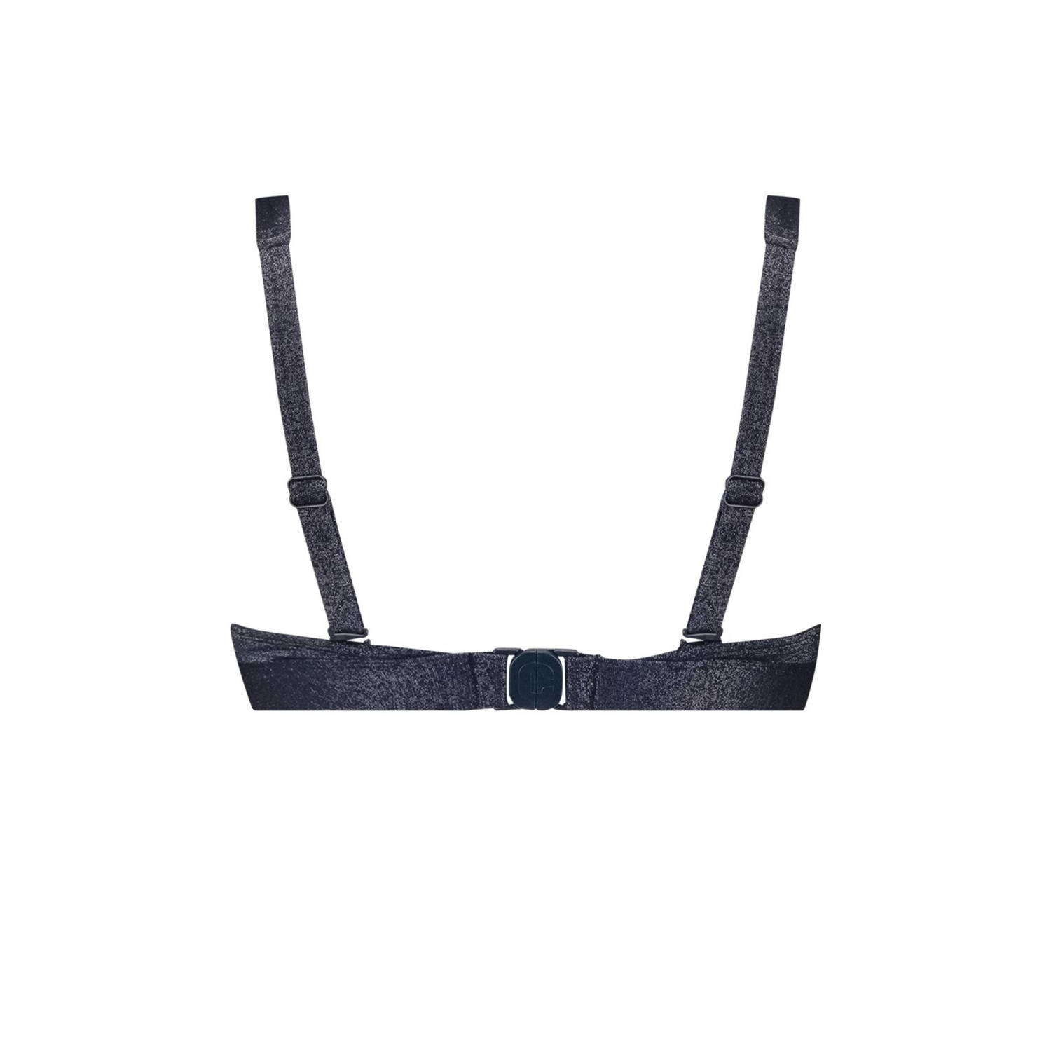 ten Cate Beach TC WOW voorgevormde bikinitop met lurex donkerblauw