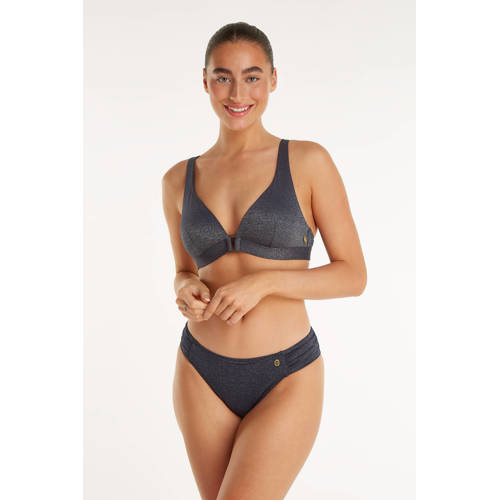 ten Cate Beach TC WOW voorgevormde bikinitop met lurex donkerblauw afbeelding