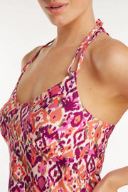 thumbnail: ten Cate Beach TC WOW strandjurk roze/offwhite/paars