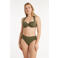 ten Cate Beach TC WOW voorgevormde halter bikinitop met ribstructuur groen