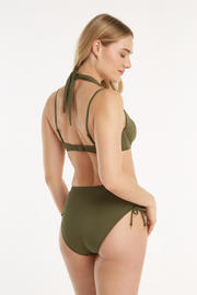 thumbnail: ten Cate Beach TC WOW voorgevormde beugel bikinitop met ribstructuur groen
