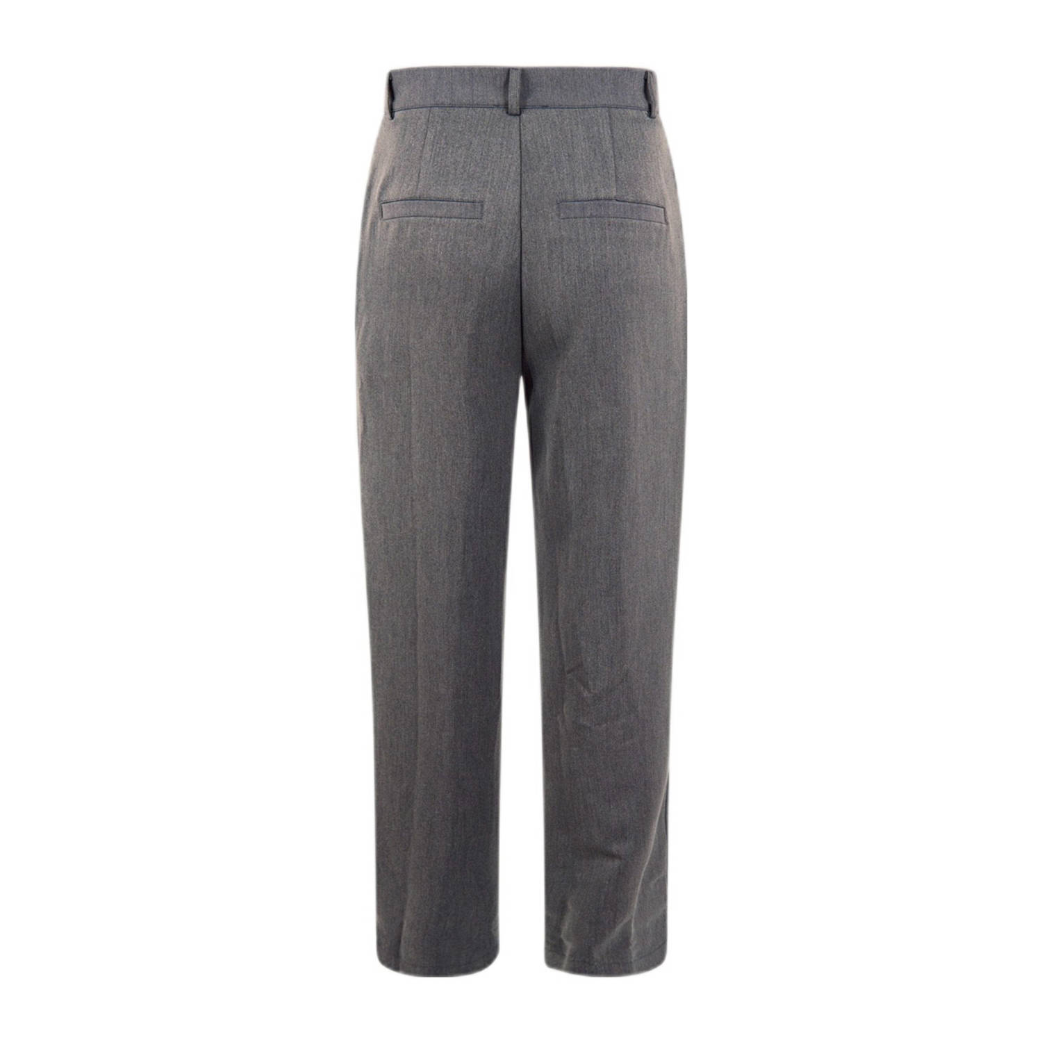 Shoeby high waist wide leg pantalon grijs