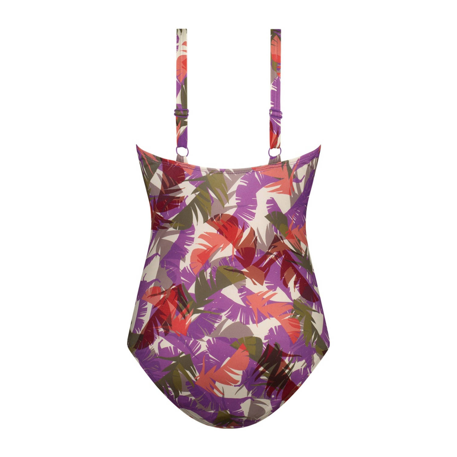 ten Cate Swim Tweka badpak paars roze ecru