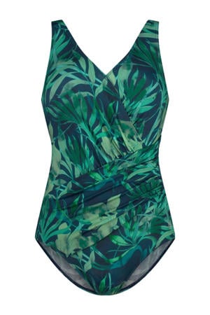 badpak donkerblauw/groen