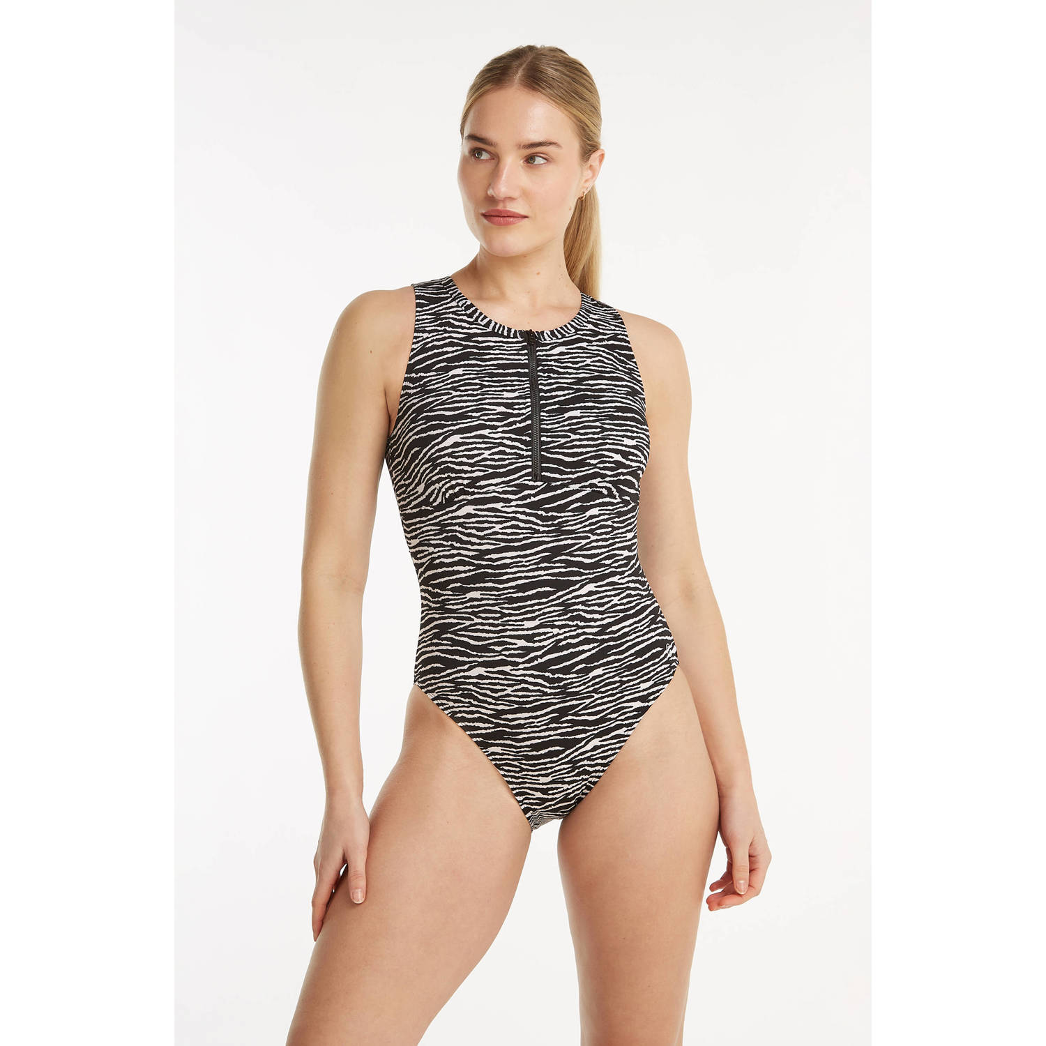 Ten Cate Swim Tweka badpak zwart wit