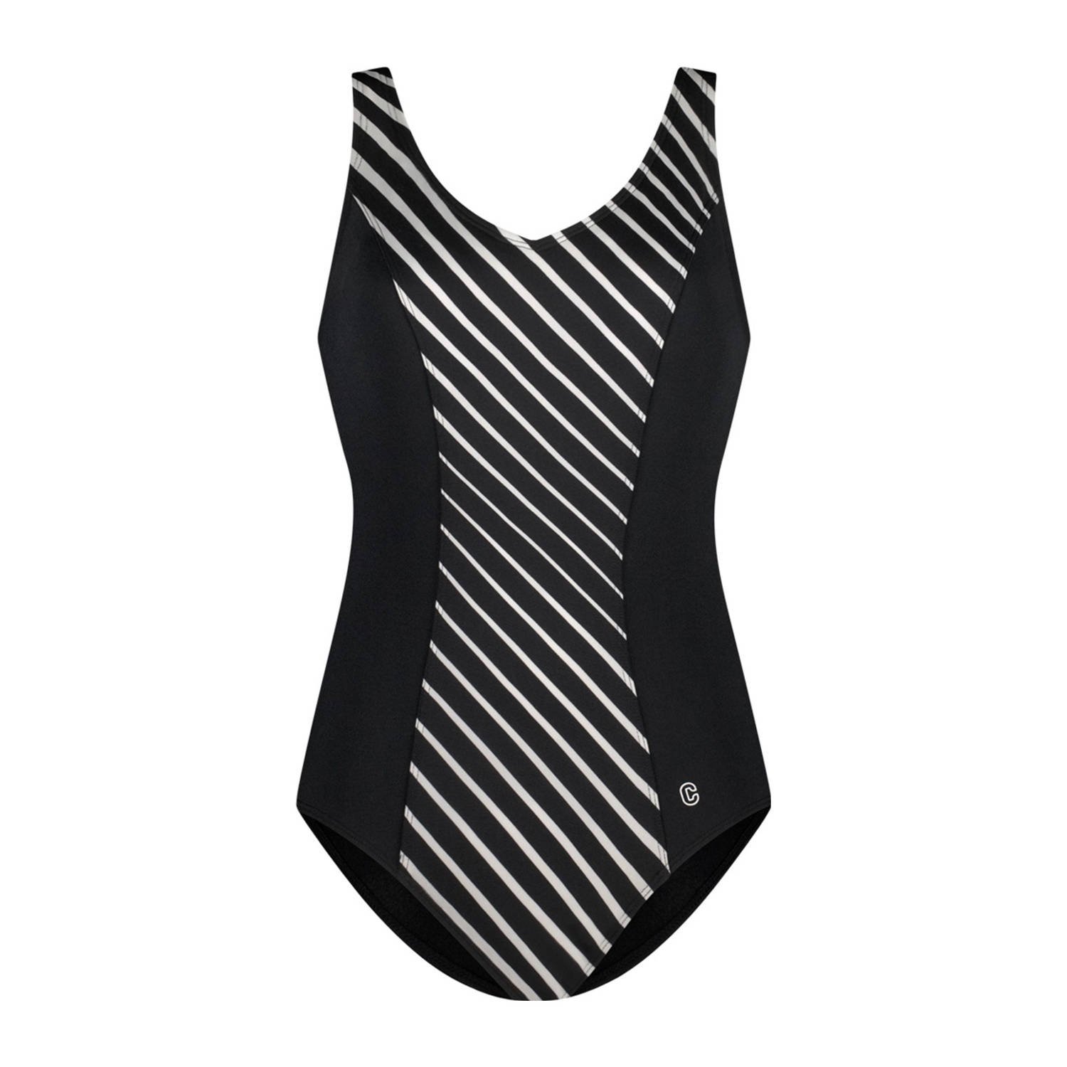 Ten Cate Swim Tweka corrigerend badpak zwart wit