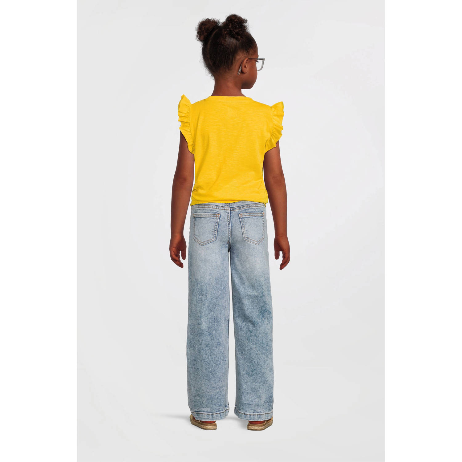 anytime wide leg lichtblauw