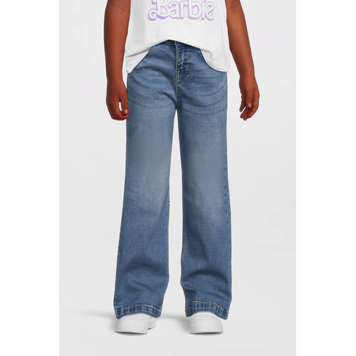anytime wide leg jeans mid blue afbeelding
