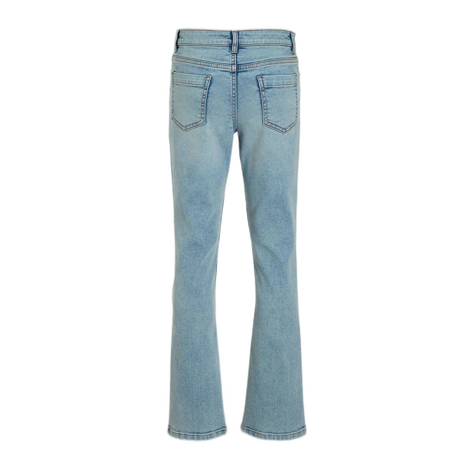 anytime flared jeans bleached blauw