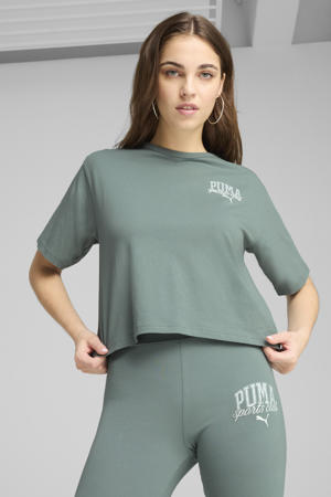 T-shirt Class Relaxed Crop groen