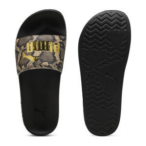 Leadcat 2.0 Snake Chic badslippers slangenprint zwart/goud