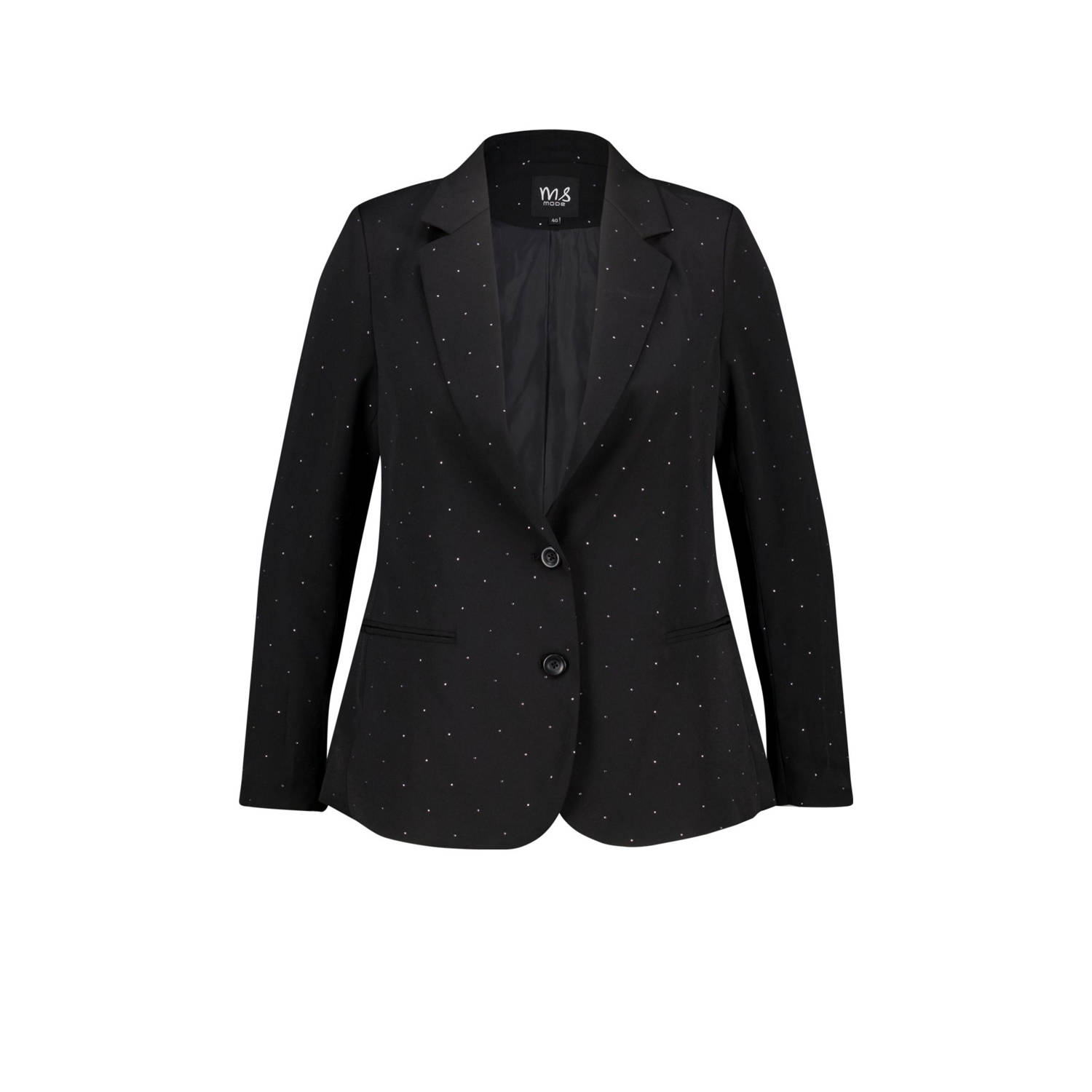 MS Mode getailleerde blazer zwart