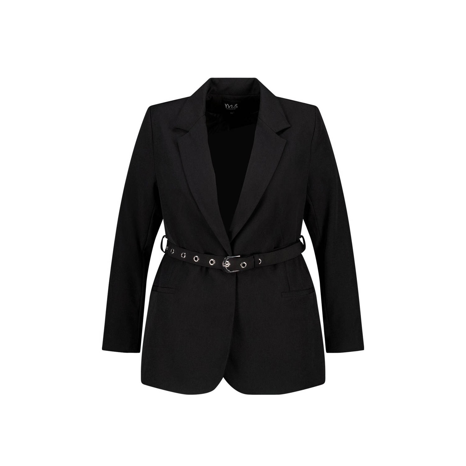 MS Mode regular blazer zwart