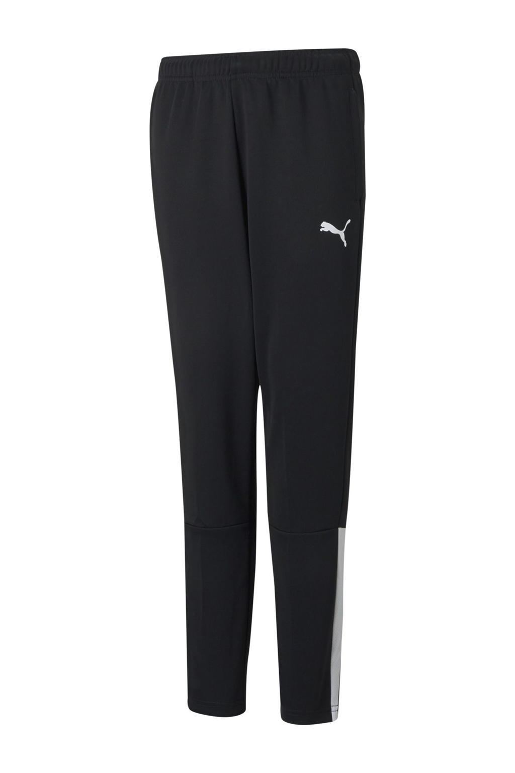 Zwart en witte jongens en meisjes Puma Junior sportbroek teamLIGA van polyester met regular fit, regular waist en logo dessin