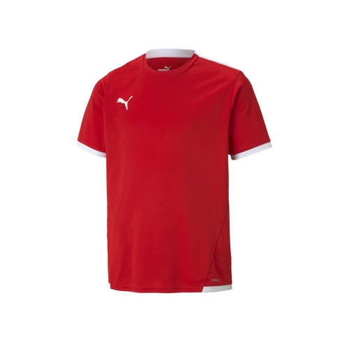 Puma junior voetbalshirt teamLIGA rood/wit afbeelding