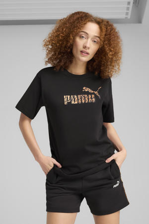 T-shirt Ess Graphic animal zwart