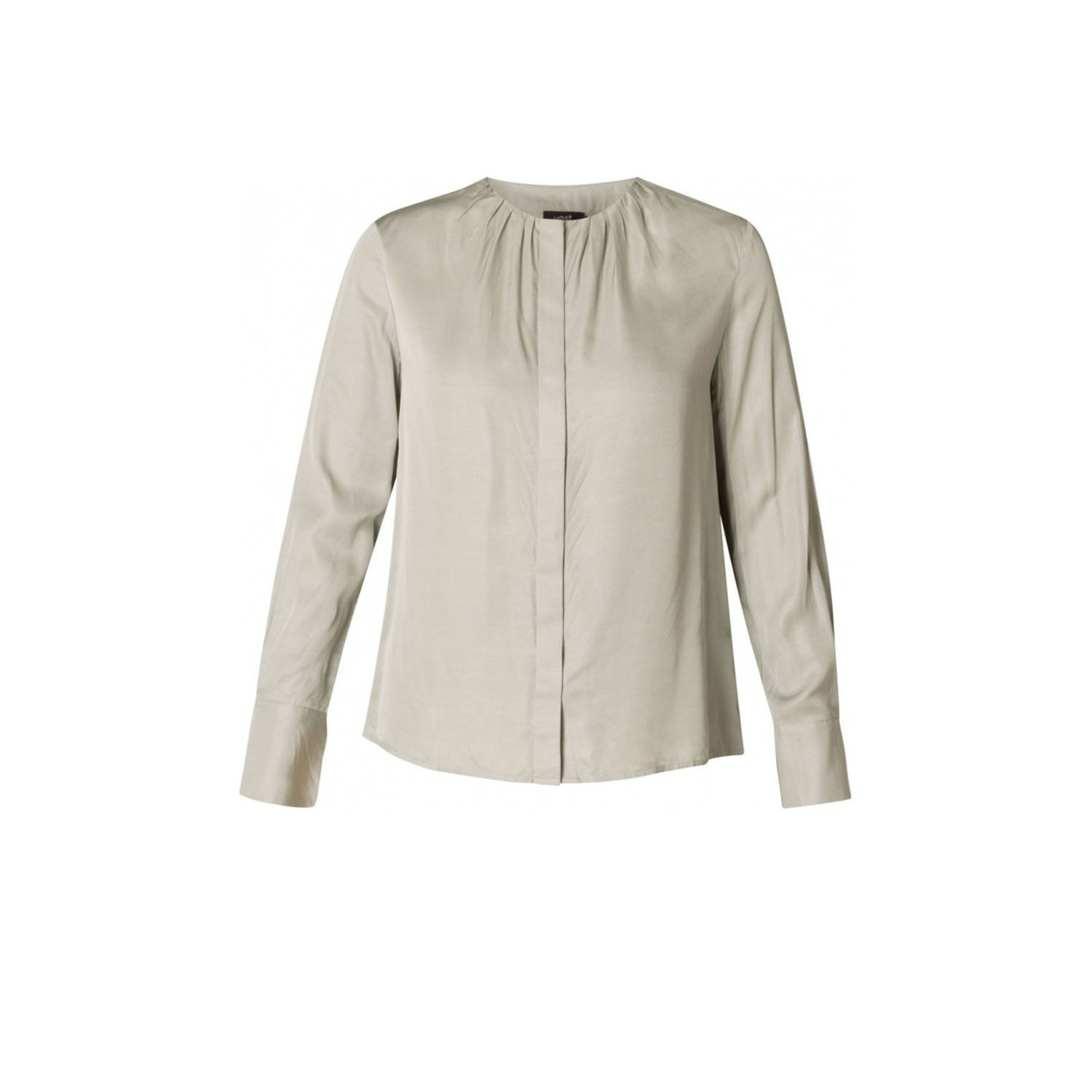 Yest blouse grijsgroen