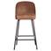 WOOOD Vogue Barstoel 65 cm - Recycle Leer - Cognac - 89x50x55