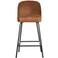 WOOOD WOOOD Vogue Barstoel 65 cm - Recycle Leer - Cognac - 89x50x55