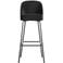 WOOOD WOOOD Vogue Barstoel - Velvet - Zwart - 103x50x55